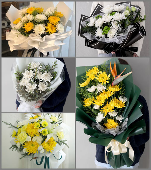 广东梅州市大埔县洲瑞镇赤水村白事花束代送